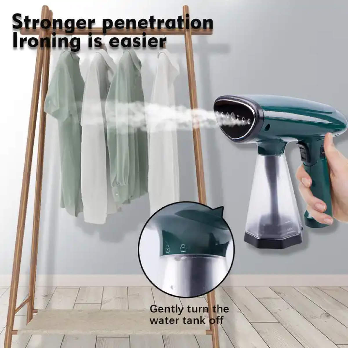 Φορητός Ατμοκαθαριστής Ρούχων Χειρός 1600W 200ml RAF R.1277 - Image 7