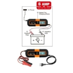 Φορτιστής Μπαταρίας Αυτοκινήτου 6AMP 6-12V HL18668-281