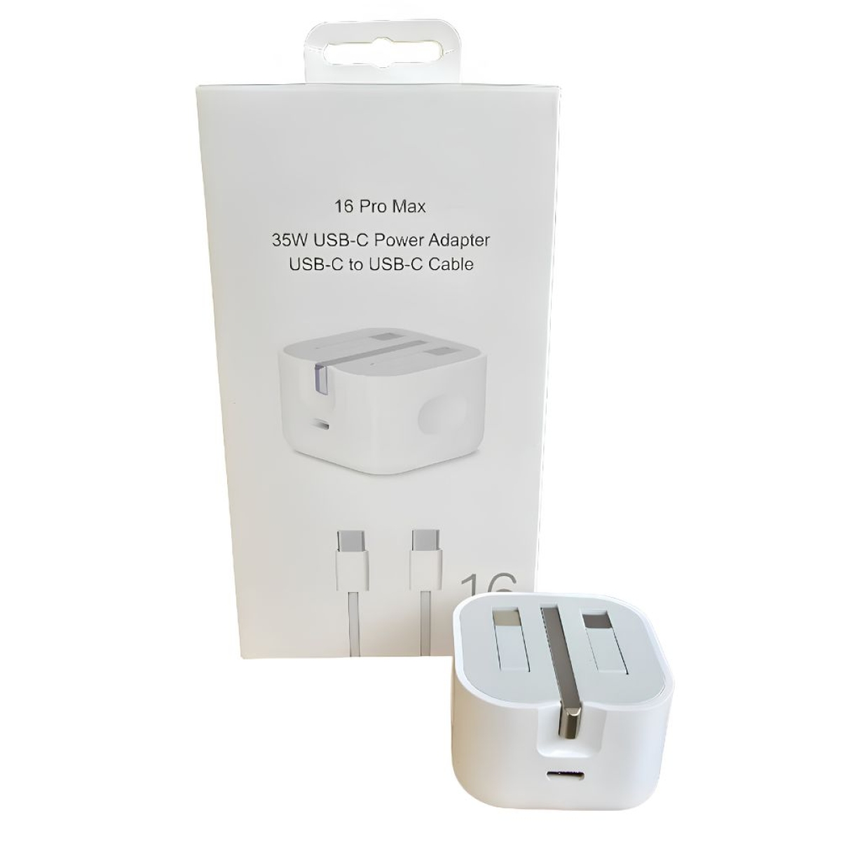 Φορτιστής Γρήγορης Φόρτισης 35W USB-C για iPhone με Καλώδιο Φόρτισης 1m