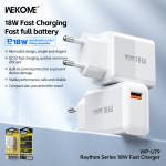 Φορτιστής USB-A Fast Charger 18W EU Wekome WP-U79 - Image 3
