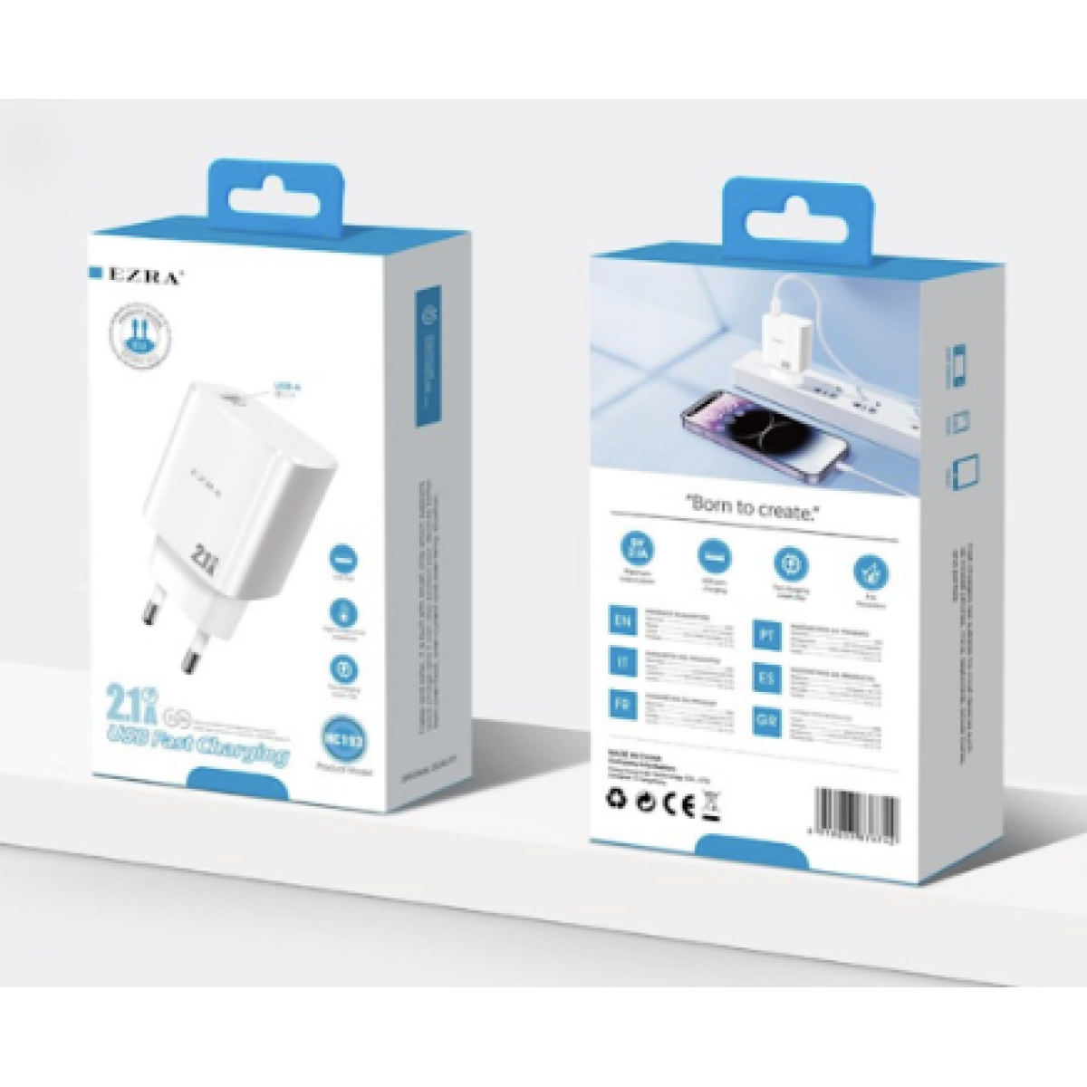 Φορτιστής USB Fast Charging 21W 2.1A Ezra HC193 - Image 2