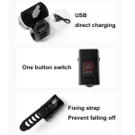 Φως Ποδηλάτου LED T6 Μπροστινό με USB Μπαταρία
