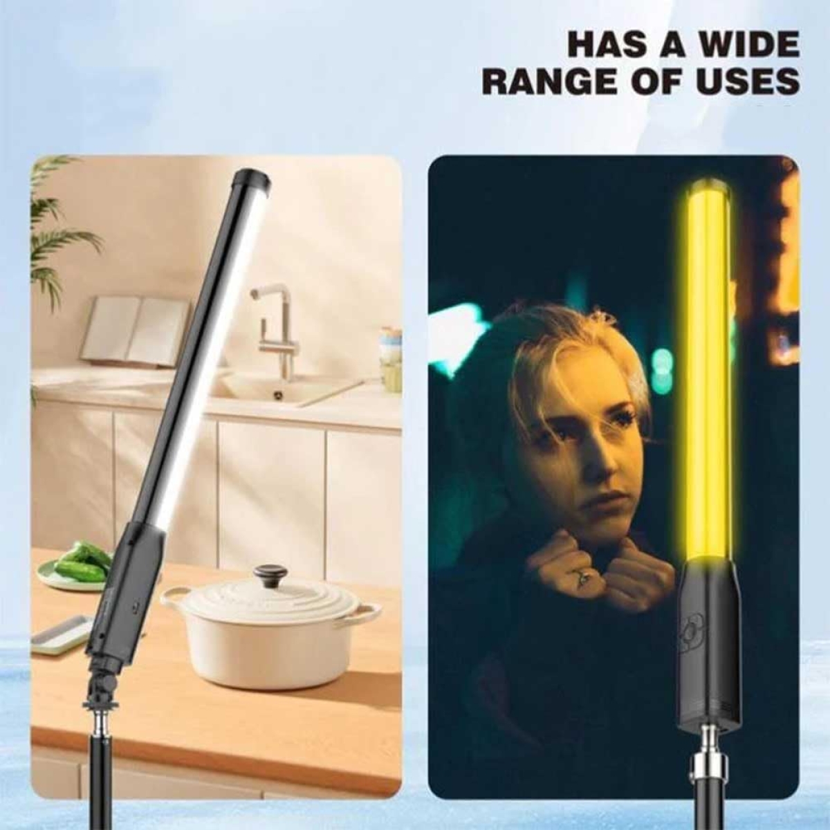 Φωτιστικό LED Stick Χειρός RGB με Ρυθμιζόμενη Θερμοκρασία Χρώματος 2700K-6500K Plokama VL-06 Pro - Image 5