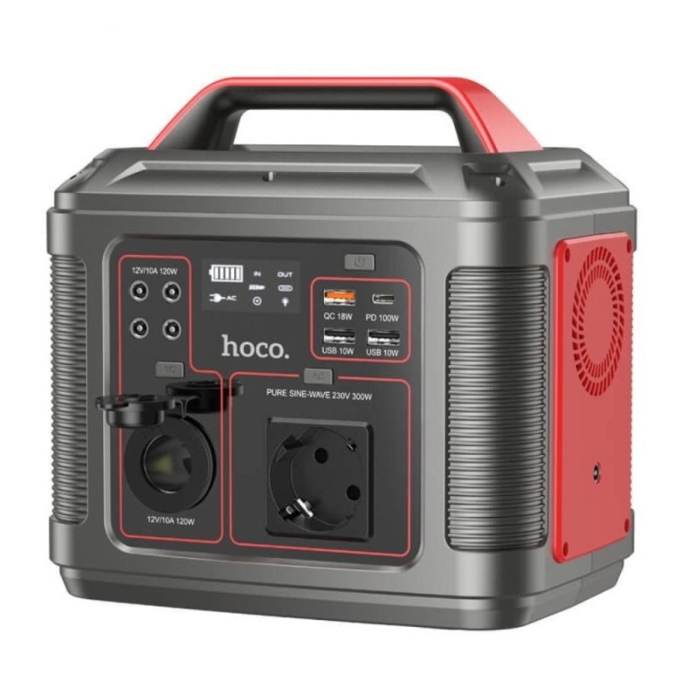 Hoco DB28 Power Bank 80.000mAh Σταθμός Φόρτισης 300W Μαύρο