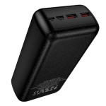 Hoco J159B Power Bank 30.000mAh 22.5W PD20W με 3 Θύρες Εξόδου Μαύρο