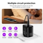 Hoco N83 Φορτιστής με Καλώδιο Type-C και Θύρα USB-C 40W Single-Port GaN Fast Charger Λευκό