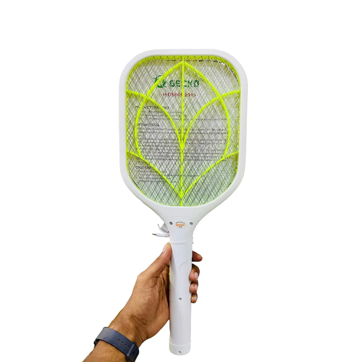 Ηλεκτρική Ρακέτα Κατά των Κουνουπιών Επαναφορτιζόμενη Με LED Φωτισμό USB-219 - Image 2