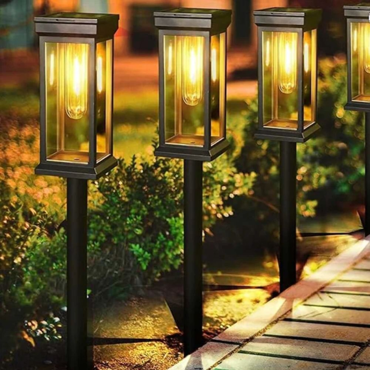 Ηλιακό Φωτιστικό Κήπου LED XF-2901 Καρφωτό Θερμό Φως