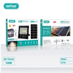 Ηλιακός Προβολέας 100W 98 LED Με Πάνελ Και Τηλεχειριστήριο Aerbes AB-T6100 - Image 2