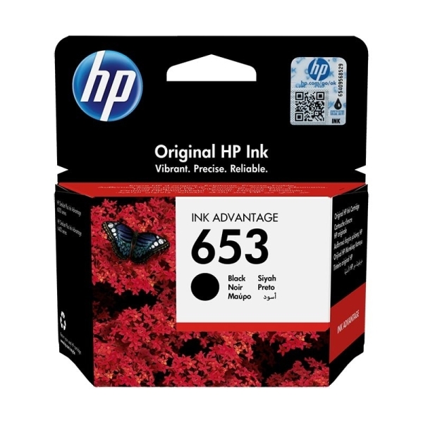 Hp μελάνι No.653  Black 3YM75AE