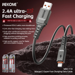 Καλώδιο Φόρτισης & Δεδομένων USB-A Σε Lighnting 1m Wekome WDC-113i - Image 3