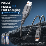 Καλώδιο Φόρτισης & Δεδομένων USB-A Σε Type-C 1m Wekome WDC-113A - Image 3