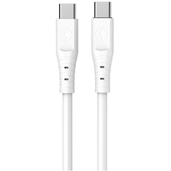 Καλώδιο Φόρτισης Και Δεδομένων Type-C Σε Type-C PD 66W 2m Λευκό Ezra DC234