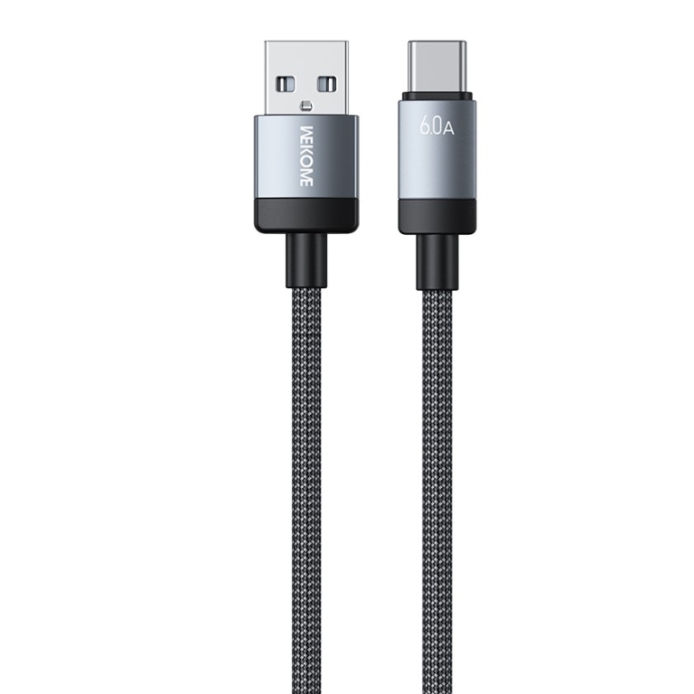 Καλώδιο Φόρτισης Και Δεδομένων USB-A σε Type-C 1m 6A WEKOME WDC-123a