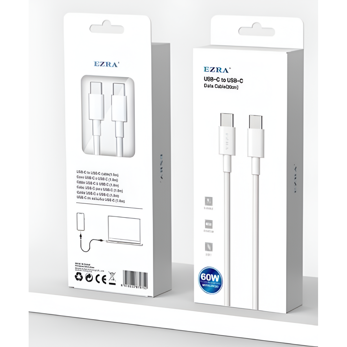 Καλώδιο Φόρτισης Και Μεταφοράς Δεδομένων USB Type-C Σε Type-C 27W Ezra DC301 - Image 2