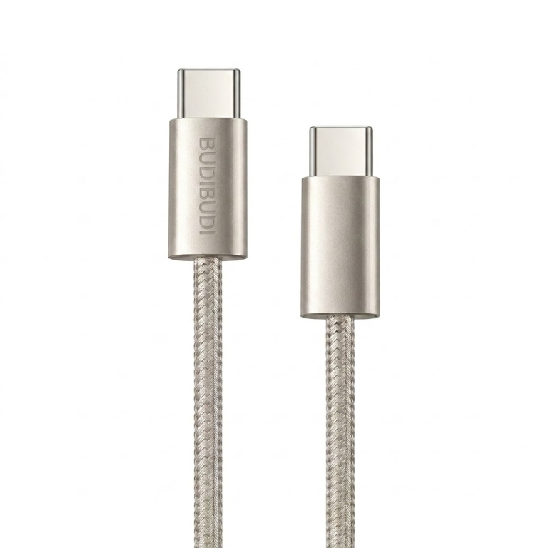 Καλώδιο Φόρτισης & Μεταφοράς Δεδομένων USB-C σε USB-C 100W 1.2m BUDIBUDI BUDI-017