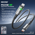 Καλώδιο Φόρτισης Type-C Σε Lightning 35W 1.2m Wekome WDC-130 - Image 3