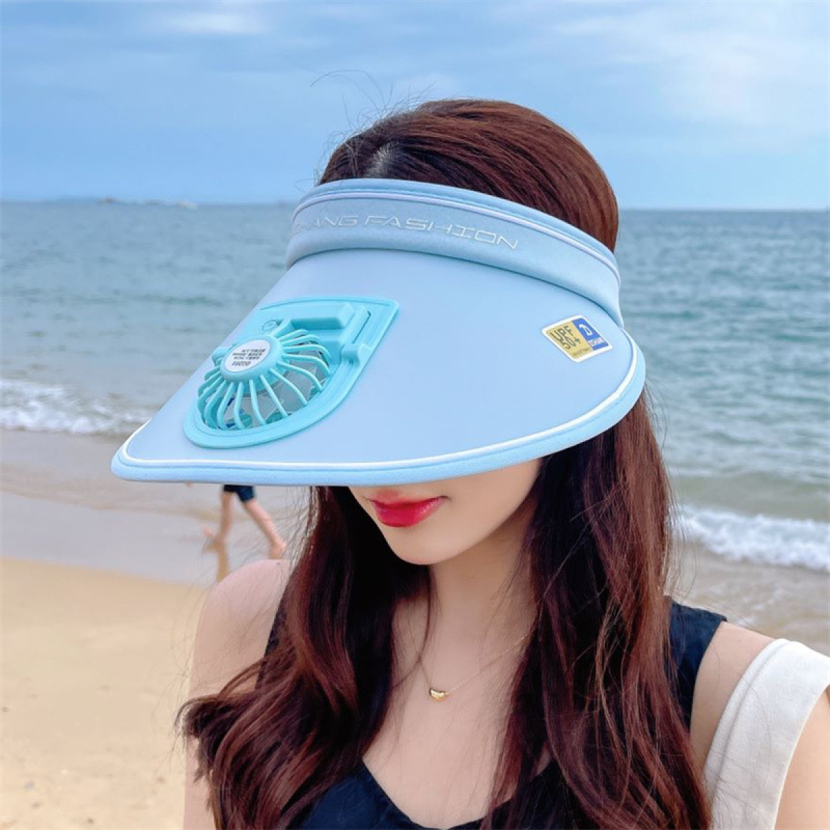 Καπέλο Visor Με Ενσωματωμένο USB Ανεμιστήρα Και UV Προστασία 61000-4-3 - Image 5
