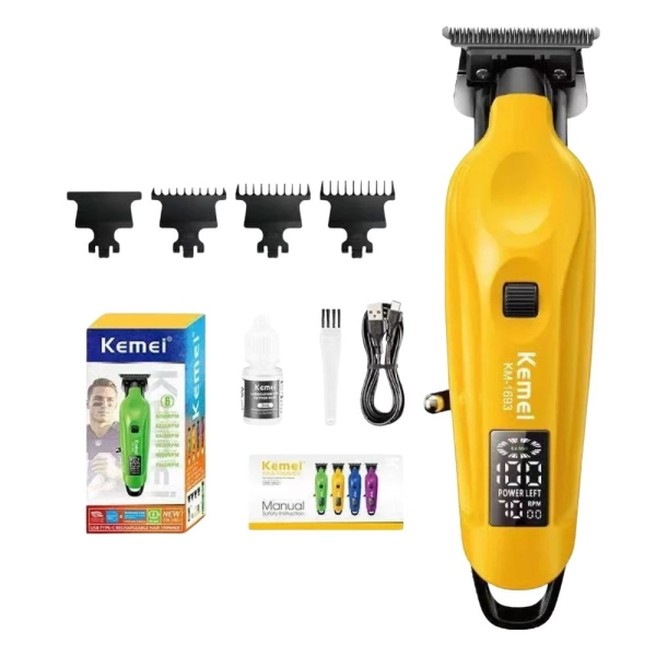 Kemei KM-1693 Κουρευτική Μηχανή – 7000 RPM LED
