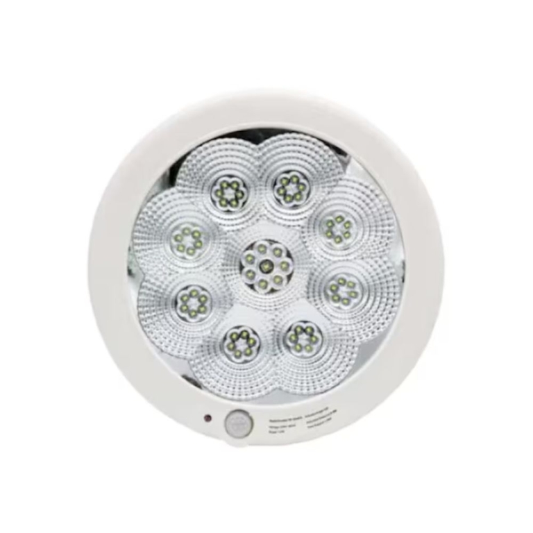 LED Φωτιστικό Οροφής 12W με Αισθητήρα Κίνησης και Ψυχρό Φως 6500K