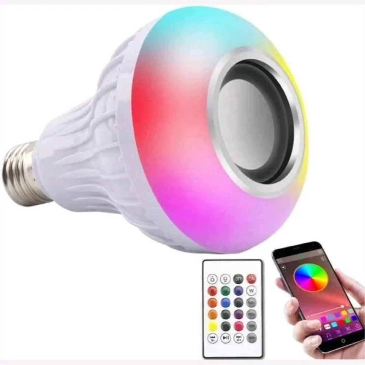 LED Music Bulb RGB Λάμπα με Bluetooth Ηχείο & Τηλεχειριστήριο SL-61 - Image 4