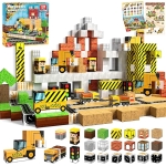 Μαγνητικοί Κύβοι Pixel Εργοτάξιο & Μηχανήματα 3D 100 Τεμαχίων