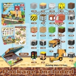Μαγνητικοί Κύβοι Pixel Εργοτάξιο & Μηχανήματα 3D 100 Τεμαχίων B49 - Image 2
