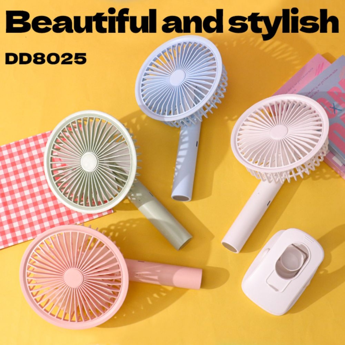 Mini Ανεμιστήρας USB Diandi DD-8025 με Κλιπ & Φωτισμό