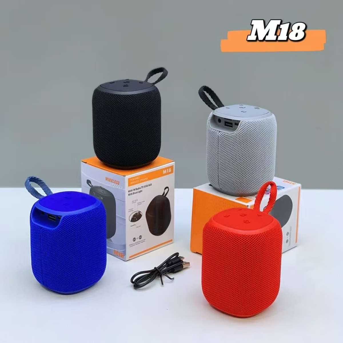 Mini Bluetooth Ηχείο 5W Φορητό Wireless Speaker για Outdoor & Party M18 - Image 5