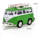 Μινιατούρα Retro Λεωφορείο Diecast 1:43 Με Pull Back Λειτουργία 5313-12 - Image 4