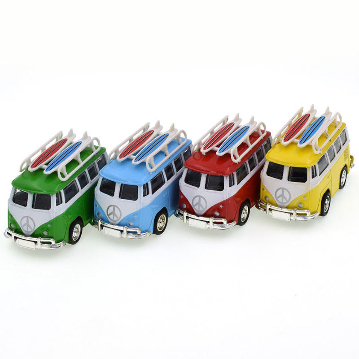 Μινιατούρα Retro Λεωφορείο Diecast 1:43 Με Pull Back Λειτουργία 5313-12 - Image 3