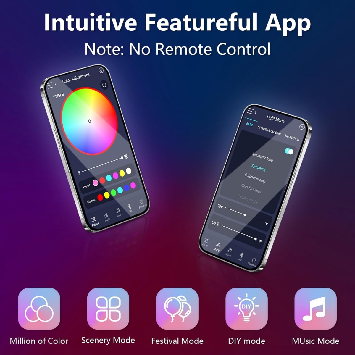 Neon LED Ταινία με APP Control & Music Sync 3M - Image 4