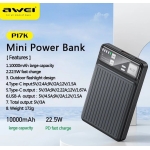 Power Bank 10000mAh 22.5W Fast Charging Awei P17K - Image 2