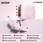 Power Bank 10000mAh 22.5W Με Ενσωματωμένα Καλώδια Type-C Και Lightning Wekome F97 - Image 6