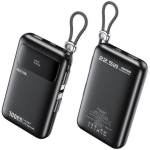 Power Bank 10000mAh Με Ενσωματωμένο Lightning Καλώδιο & Fast Charging Wekome AS-169 - Image 3