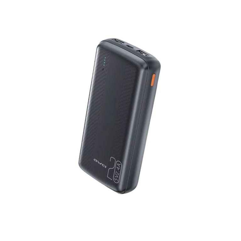 Power Bank 20000mAh Awei P19K Μαύρο Fast Charge