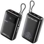 Power Bank 20000mAh Με Ενσωματωμένα Καλώδια Lightning Και Type-C Wekome AS-170 - Image 2