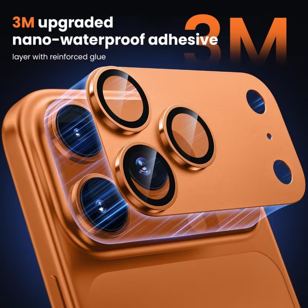 Προστατευτικό Κάμερας iPhone 17 Pro 9H+ Tempered Glass Full Cover - Image 14