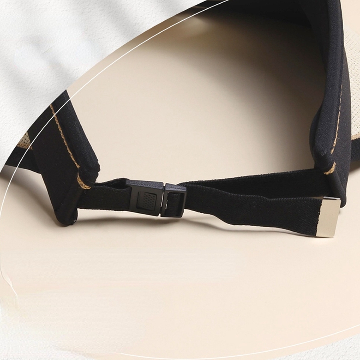 Ψάθινο Visor Καπέλο Με USB Ανεμιστήρα Και UV Προστασία 61000-3-3 - Image 4