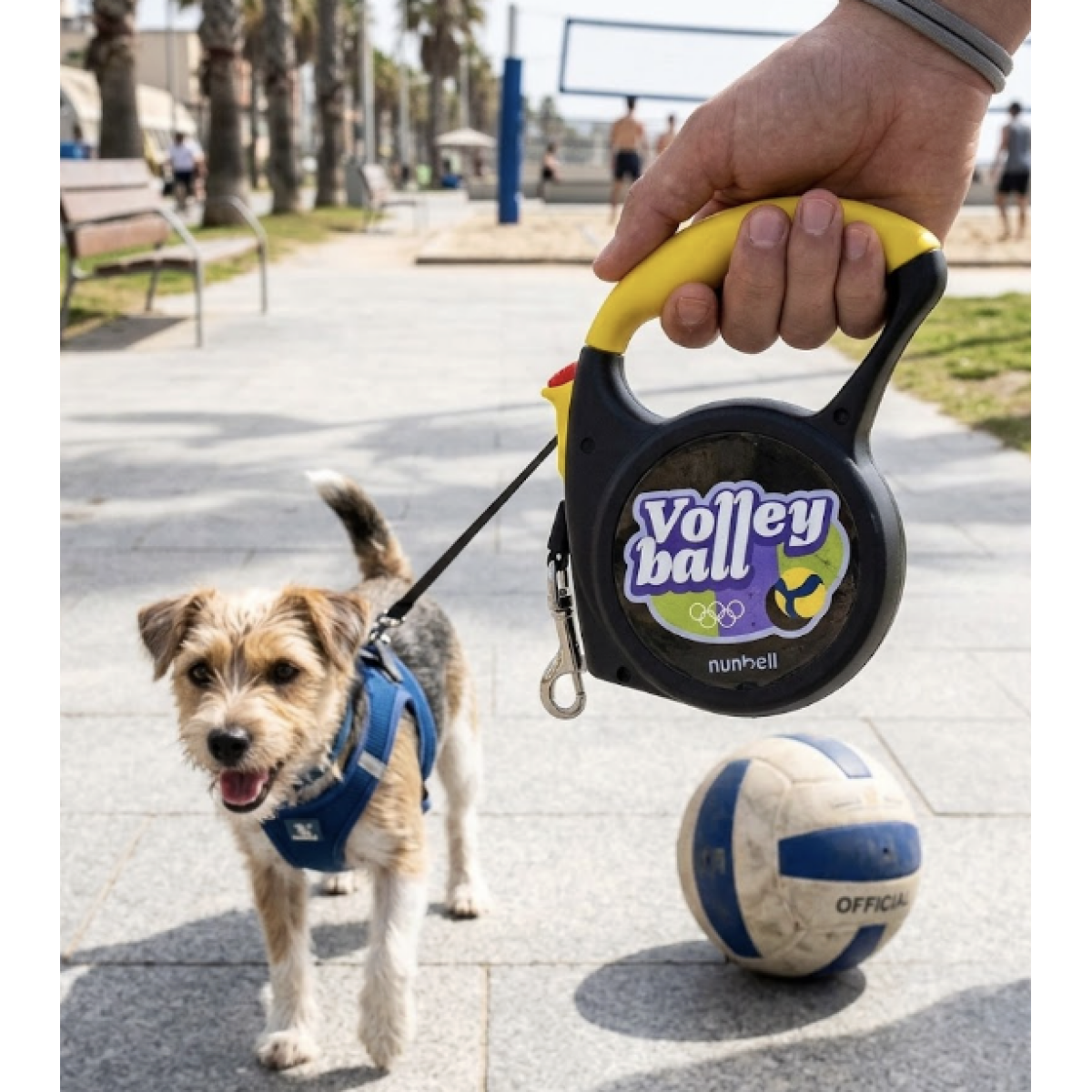 Πτυσσόμενος Οδηγός Σκύλου Volleyball 5m Νunbell - Image 2
