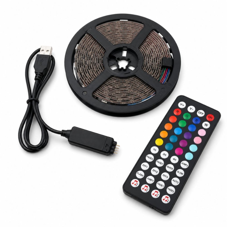 RiXME RZ-5V-2502 RGB LED Ταινία 5m USB με Music Sync & App Control