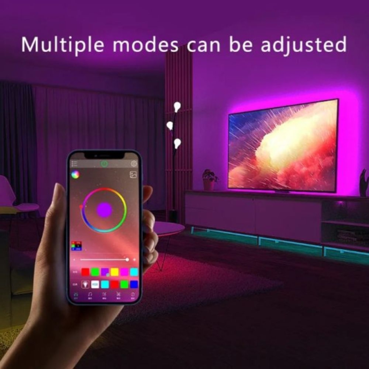 RiXME RZ-5V-2502 RGB LED Ταινία 5m USB με Music Sync & App Control