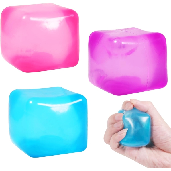 Squishy Παιχνίδι Anti-Stress Kύβος Χρωματιστός