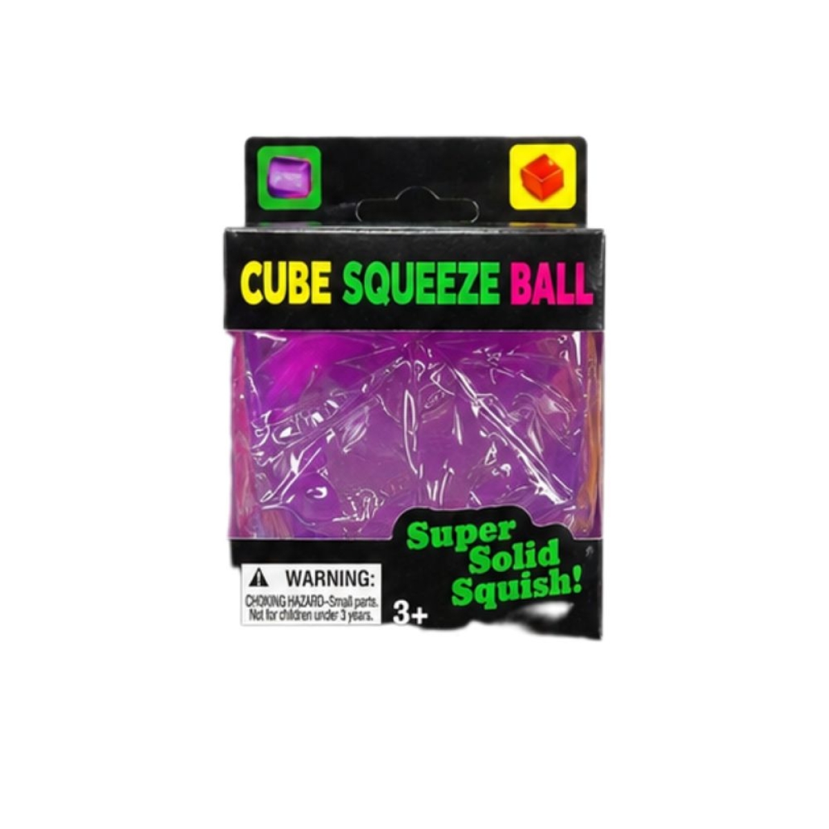 Squishy Παιχνίδι Anti-Stress Κύβος Squeeze με Glitter