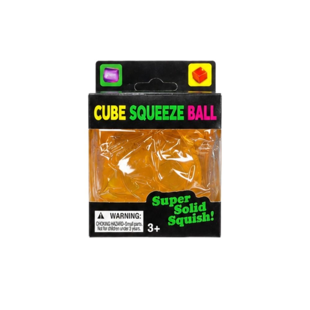 Squishy Παιχνίδι Anti-Stress Κύβος Squeeze με Glitter