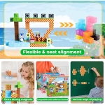 ToyUnited Μαγνητικά Τουβλάκια 100 Τεμαχίων STEM Montessori Παιχνίδι Κατασκευών B40 - Image 5