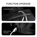 Τσάντα Στήθους Με USB Ozuko 9321 Μαύρη - Image 3