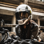 Vintage Full Face Κράνος Μηχανής H2 Retro Cafe Racer