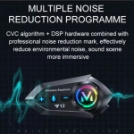 Y12 Bluetooth Ενδοεπικοινωνία Κράνους Μηχανής IPX6