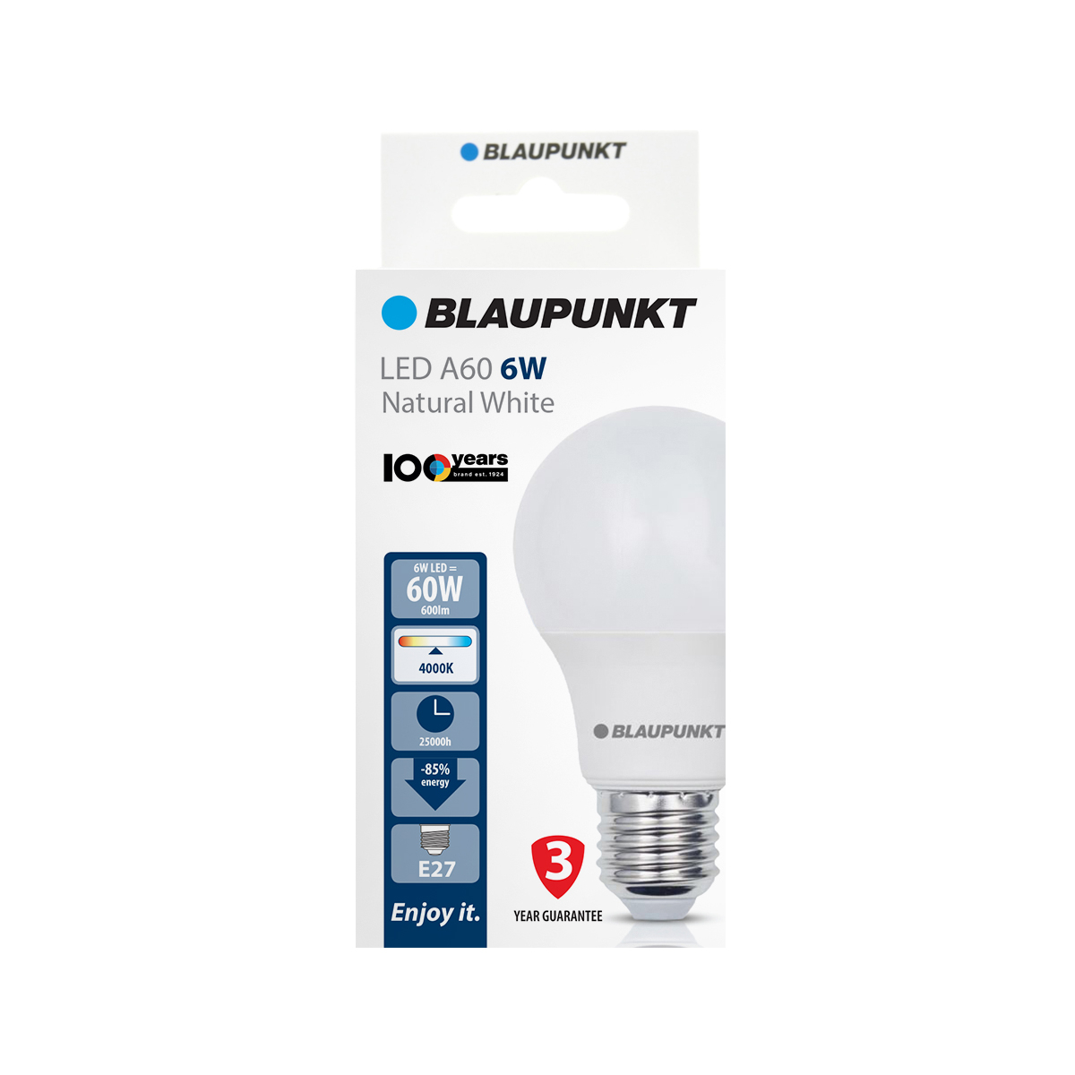 BLAUPUNKT - E27-6W-NW - Λευκό - Image 2